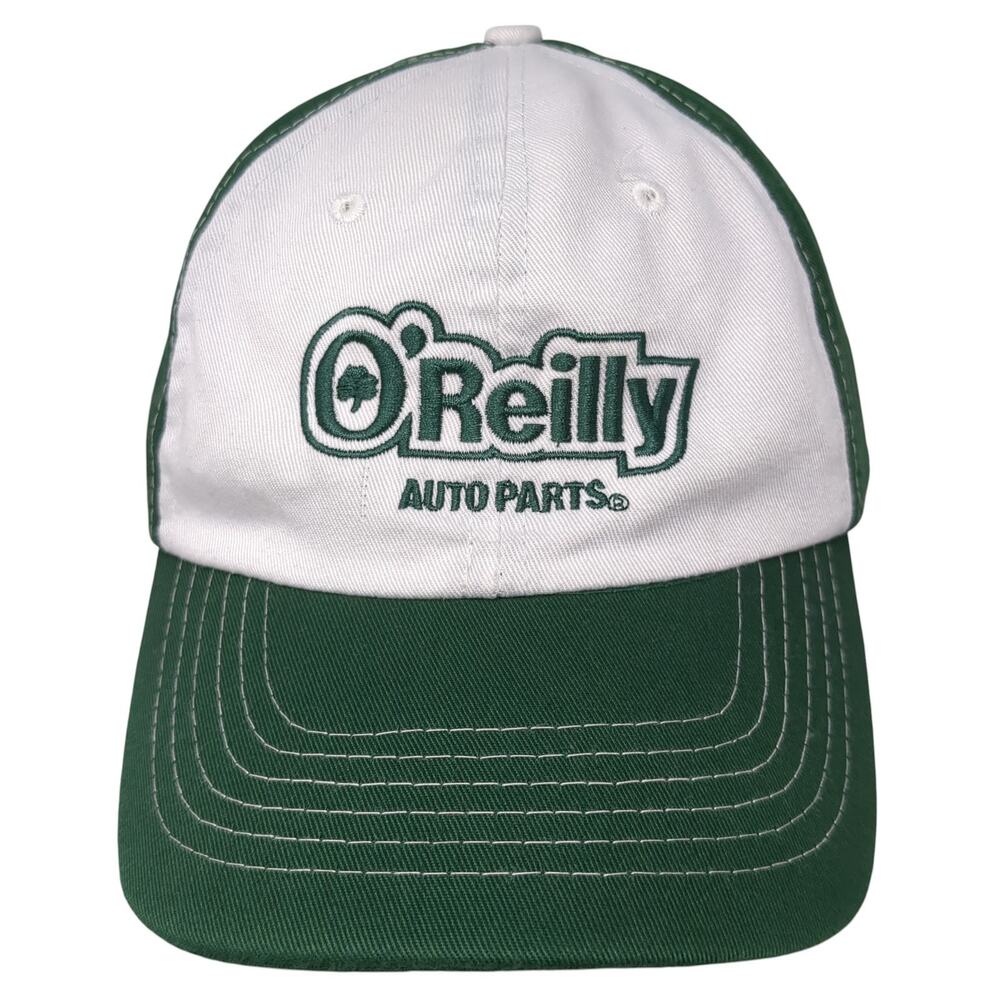 O'Reilly Auto Parts Strapback Baseball Cap Green One Size Adjustable Embroidered